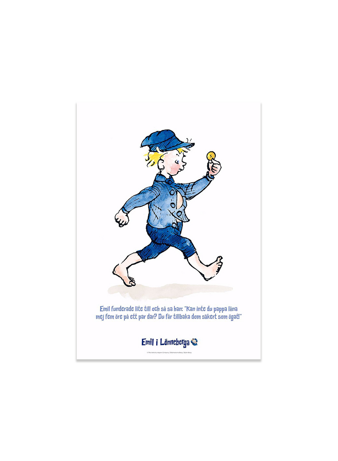 Buy Emil i Lönneberga Poster 30x40 cm with Quote - Astrid Lindgren
