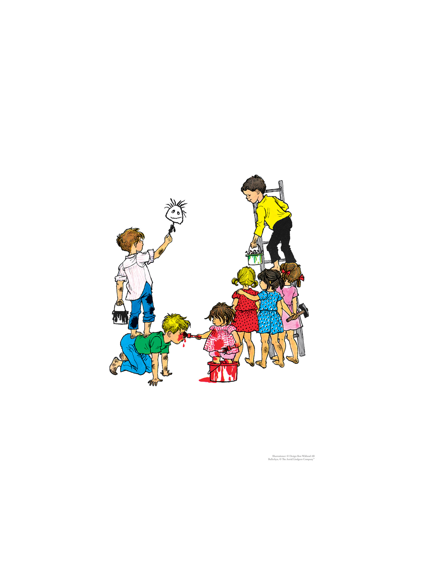 Poster Children of Noisy Village - Astrid Lindgren