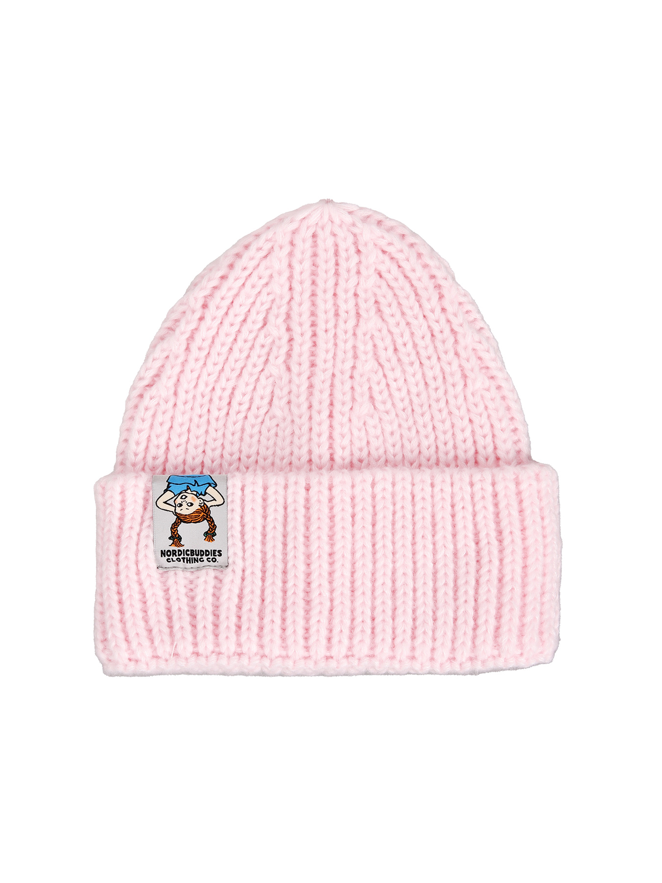 Buy Beanie Pippi Up and Down Motif Adults - Pink - Astrid Lindgren