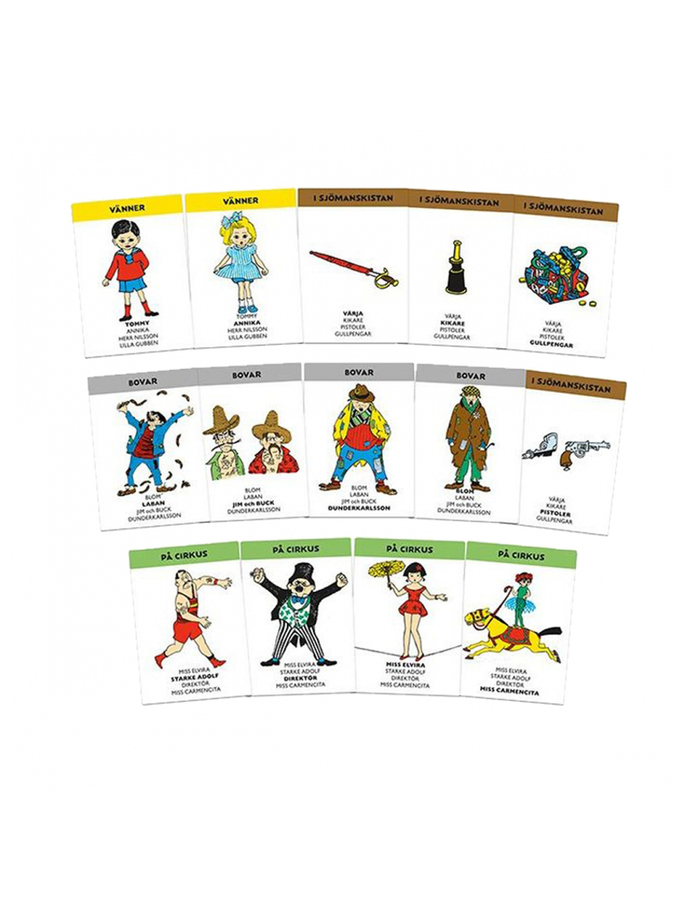 Oetinger Juego De Cartas Pippi Calzaslargas – Mau Mau, Schummellieschen Y Strudeln – Niños 6+