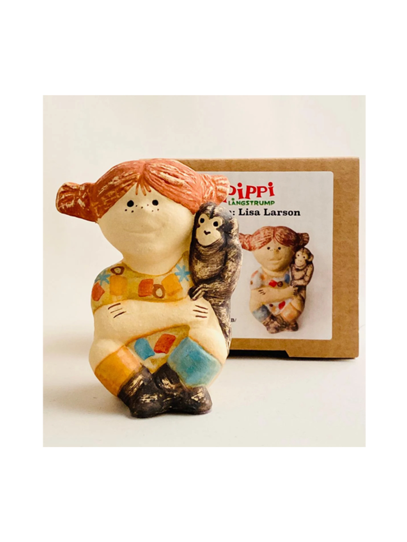 Buy unique 10 cm hand-painted Lisa Larson Pippi figure - Astrid