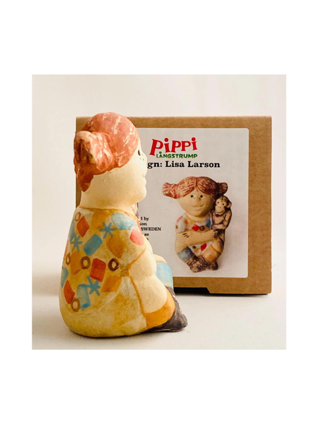 Buy unique 10 cm hand-painted Lisa Larson Pippi figure - Astrid